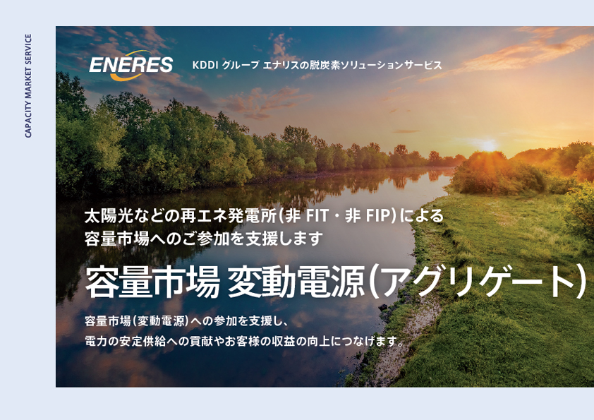 容量市場 変動電源（アグリゲート）のご案内